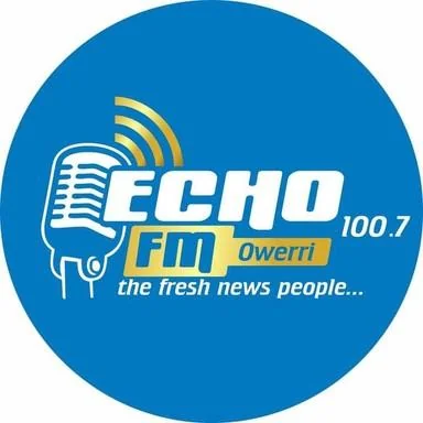Echo FM 100.7 — Owerri, Imo State, Nigeria live radio station logo
