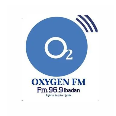 Oxygen FM 96.9 — Ibadan, Oyo, Nigeria live radio station logo