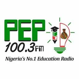Pep100.3 FM — Ibadan, Oyo, Nigeria live radio station logo